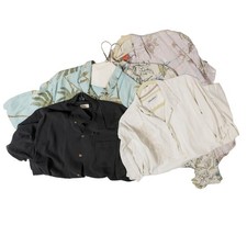 Lotto Di 4 Camicie Da Spiaggia In Seta Tommy Bahama Uomo XL + 1 XXL 2XL