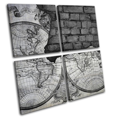 Industrial world map vintage - industrial,