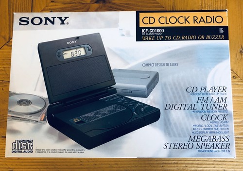 Sony icf cd1000 cd - sony, clock