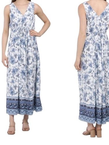 Lucky brand white blue - brand, paisley