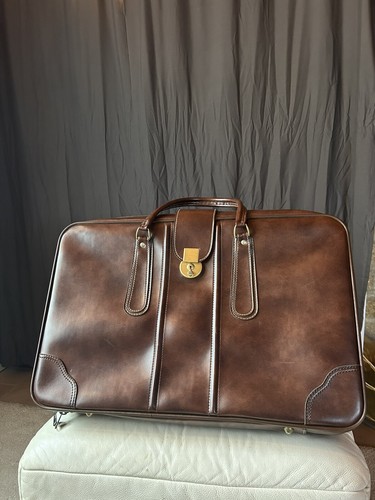 Valigia vintage pelle anni - vintage,