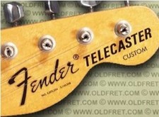 Adesivo decalcomania 2 pezzi FENDER TELECASTER chitarra personalizzata trasferimento acquascivolo