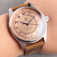 Orologio Meccanico Uomo Automatico Retro Pilot 39mm 20ATM Vetro Zaffiro Miyota 8215