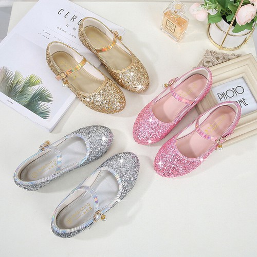 Sandali scuola piatti glitter