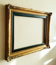 Cornice vintage stile classico legno dorata  cm 53 x 43