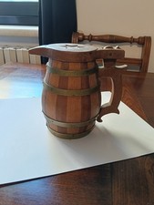 Boccale birra legno - birra, con