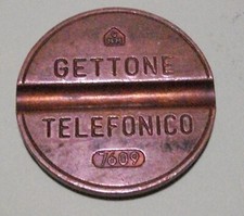 GETTONE TELEFONICO SIP 7609 CMM (1) RETRO TELEFONO EVANESCENTE COMPRA SUBITO 