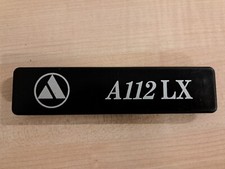 AUTOBIANCHI A 112 LX  Scritta Logo Fregio Singolo  In Plastica