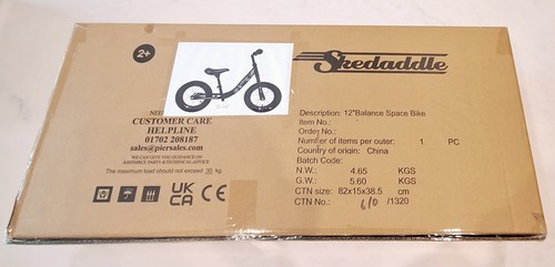 Balance bike ragazzo - da, 12"