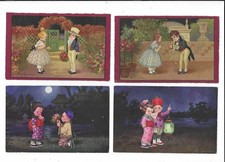 BAMBINI ILL. COLOMBO LOTTO 12 VECCHIE CARTOLINE FP