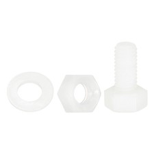 Nylon screws and nuts M5x10mm