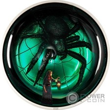 ARACNOFOBIA fobia ragno 2 oz moneta argento 10$ Isole Cook 2025