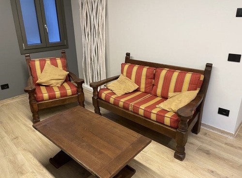 Divanetto legno stile - divanetto,