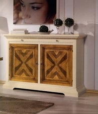CREDENZA LEGNO LACCATA AVORIO/