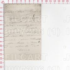 I7206 GIUSEPPE GARIBALDI CARTOLINA ANNI ’10 CON SCRITTO AUTOGRAFO STAMPATO