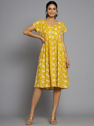 Donna cotone manica corta mini - cotone,