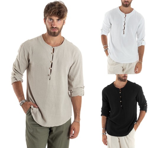 Camicia uomo cotone collo - uomo,
