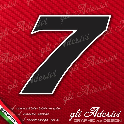Adesivo stickers numero moto - stickers,