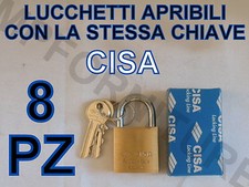 8 LUCCHETTI CISA APRIBILI CON
