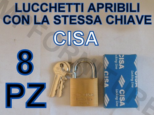Lucchetti cisa apribili con - 8,