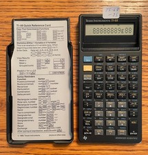 Calcolatrice vintage Texas Instruments TI-68 Sci/Prog -- TESTATA/NUOVA BAT/ALTRO (25)