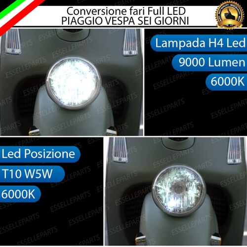 Faro led piaggio vespa sei - faro,