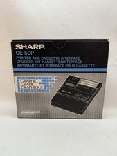 Interfaccia stampante e cassetta Sharp CE-50P vintage. Made In Japan (B)