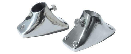 Supporto base inox per aste
