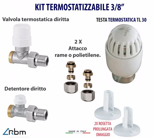 Valvola termostatizzabile 8 - valvola, 3/8