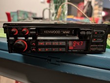 AUTORADIO KENWOOD KRC-464D CON PLANCIA -- TESTATA FUNZIONANTE -- ANNI 80 --