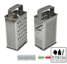 GRATTUGIA 4 FACCE ACCIAIO INOX GNALI MULTIFUNZIONE FRUTTA FORMAGGIO VERDURA