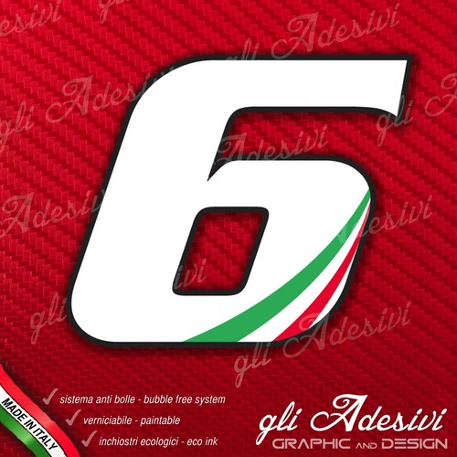 Adesivo stickers numero moto - adesivo,