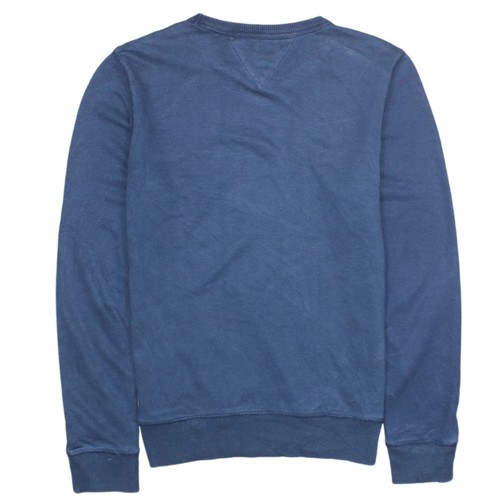 Felpa pullover blu tommy - felpa,