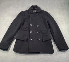 Superdry Uomo Peacoat M Medium Commodity Edition Vestibilità Classica Misto Lana Nero