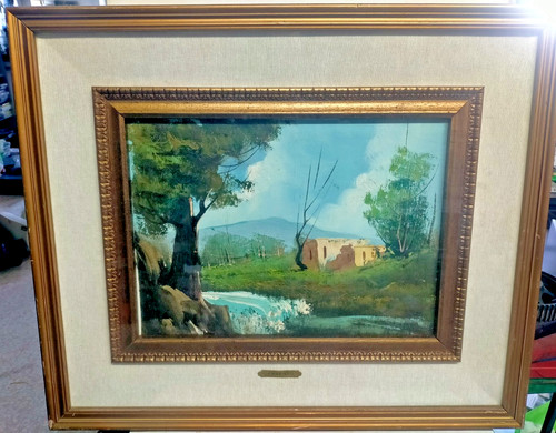 Dipinto olio tela - olio, su