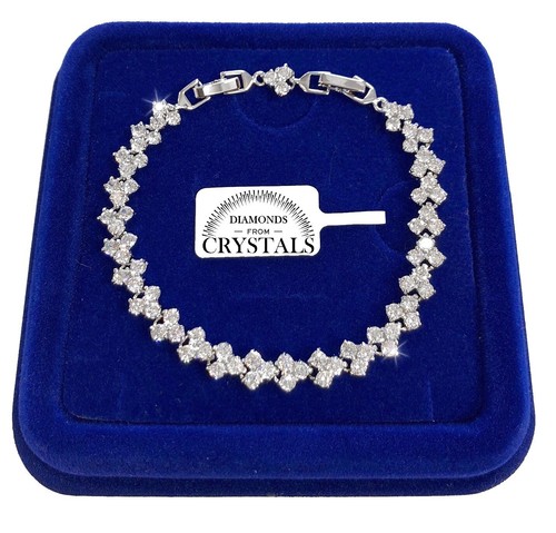 Bracciale tennis cuore acciaio - bracciale,
