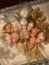 🌸 Bambole Vintage MATTEL LOTTO TESTINE BARBIE Anni 60/70 OTTIME CONDIZIONI 🌸