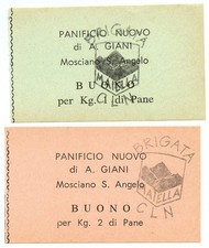 1 2 KG LOTTO 2 BUONI PER ACQUISTO PANE PANIFICIO NUOVO DI A.GIANI SUP-