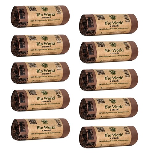 10x eco sacco per rifiuti - sacco,
