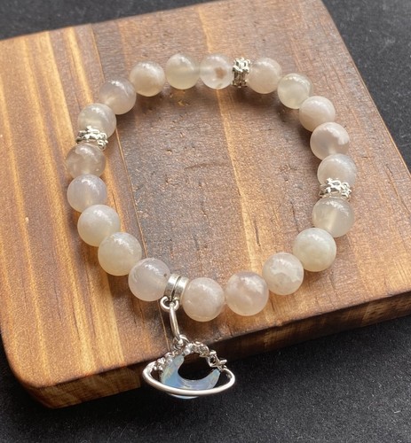 Bracciale agata fiori - bracciale, di