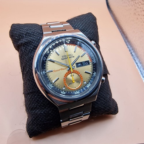 Seiko 6139 7060 red eye - red,