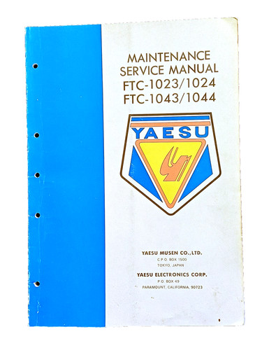 Manuale servizio yaesu ftc - di,