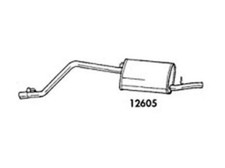 SILENZIATORE MARMITTA POSTERIORE AUTOBIANCHI Y10 1.0 FIAT PANDA 750 900 1.0 1.1