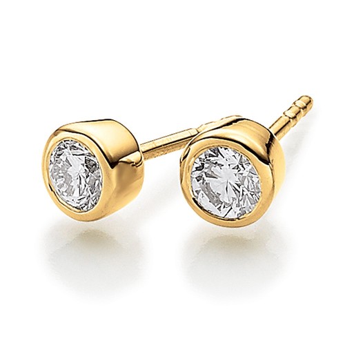 Orecchini con diamante - con,