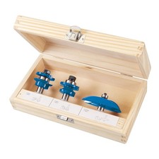 Silverline - Set di frese per porte a pannello  ½” 3 p.zi