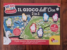 GIOCO DELL'OCA Lisciani Bambini gioco tavola 2 In 1 Usato Come Nuovo
