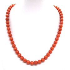 Natural Red Coral Wire, 9mm