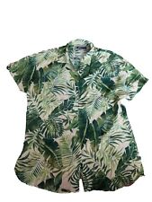 Camicia da donna Estiva Claudia Gil Maglia Viscosa Shirt Floreale Verde Taglia m