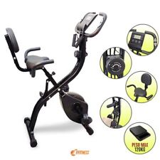 CYCLETTE PIEGHEVOLE RICHIUDIBILE SCHIENALE FASCE ELASTICHE SENSORE CARDIO BIKE