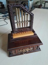 antico portagioie in legno stile organo a canne